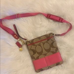 Pink Monogram Coach Crossbody